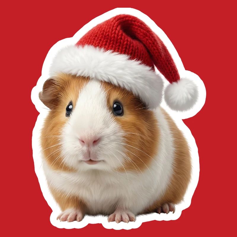 Petit chapeau de Noël en forme de cochon d’Inde mignon