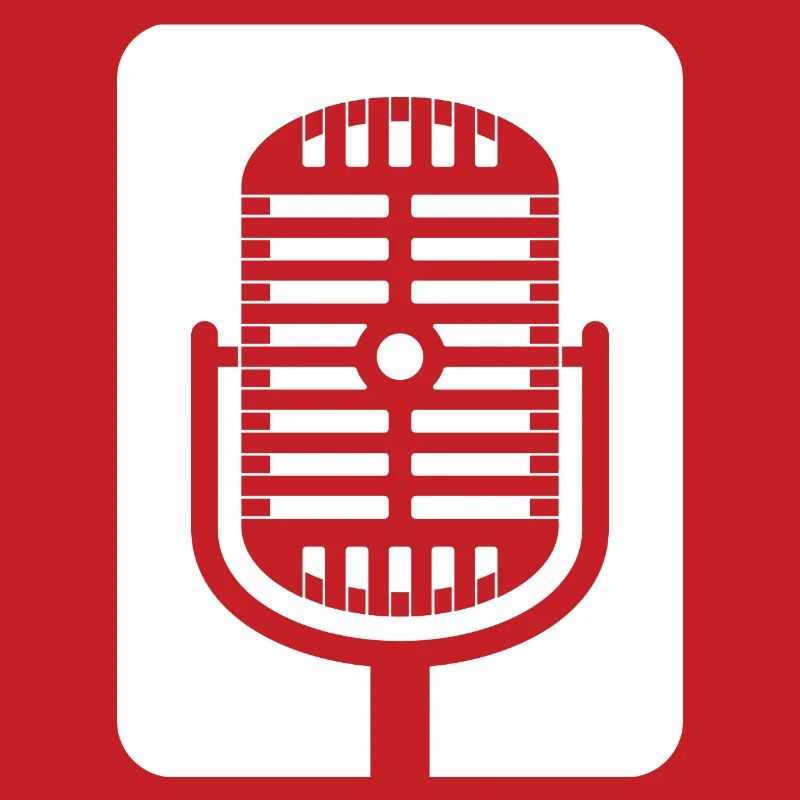Retro Microphone Emblem