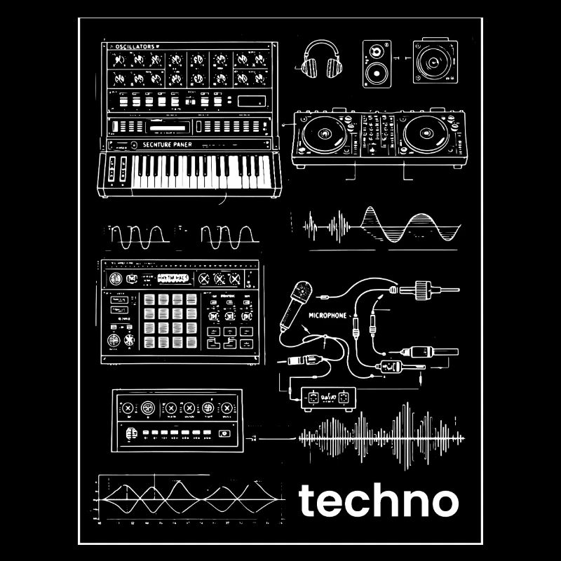 Synthèse en studio techno