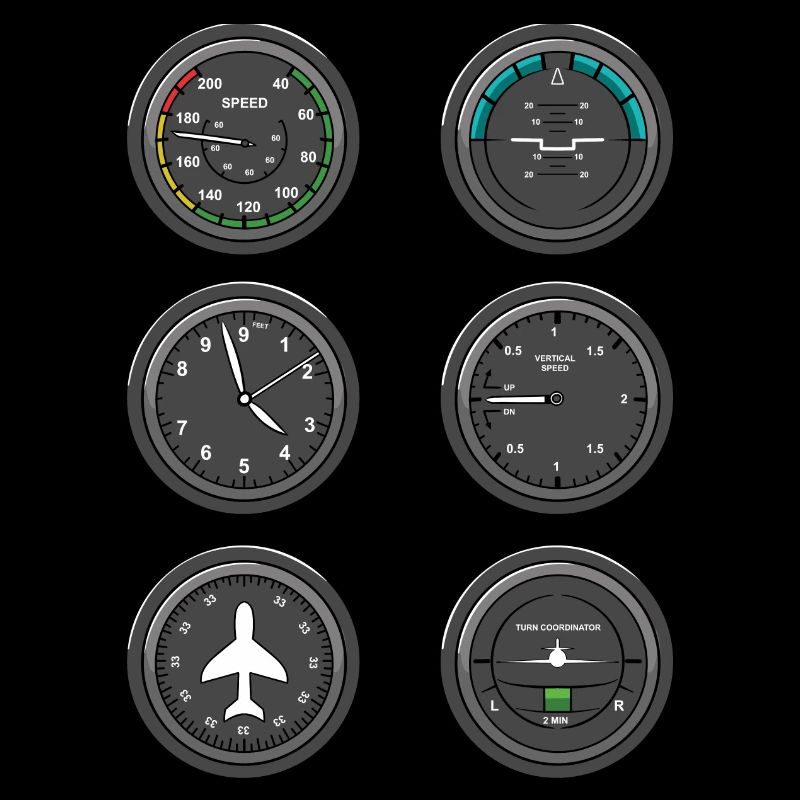 Instruments de vol d’avion
