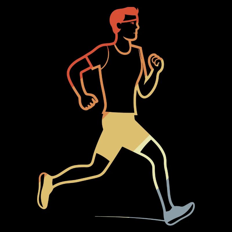 Retro Jogger Sketch