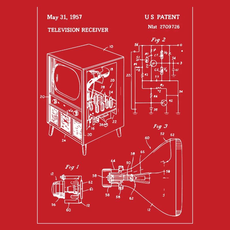 Conception de plan de télévision rétro vintage