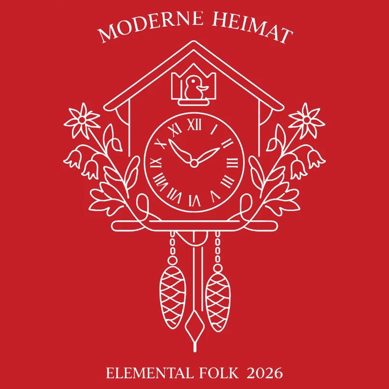 Modern Home Cuckoo Clock Elemental Folk