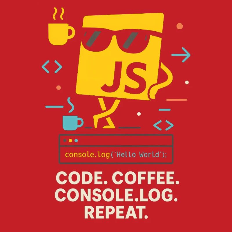 Code Coffee Console.log Répéter le programme JavaScript
