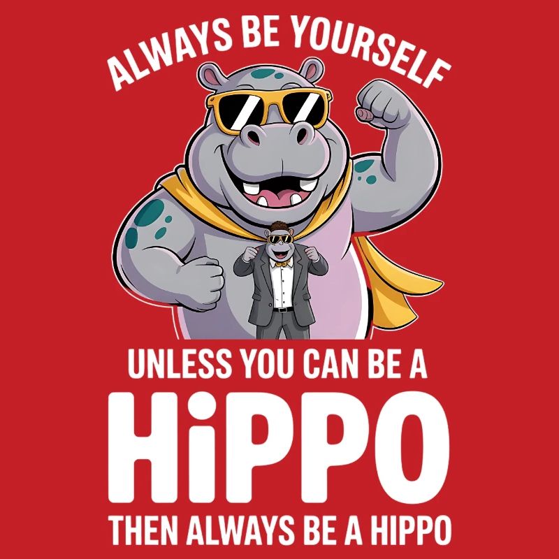 Sei immer du selbst, es sei denn, du kannst ein Nilpferd sein