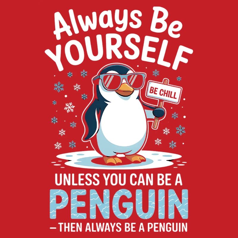 Sei immer du selbst, es sei denn, du kannst ein Pinguin sein