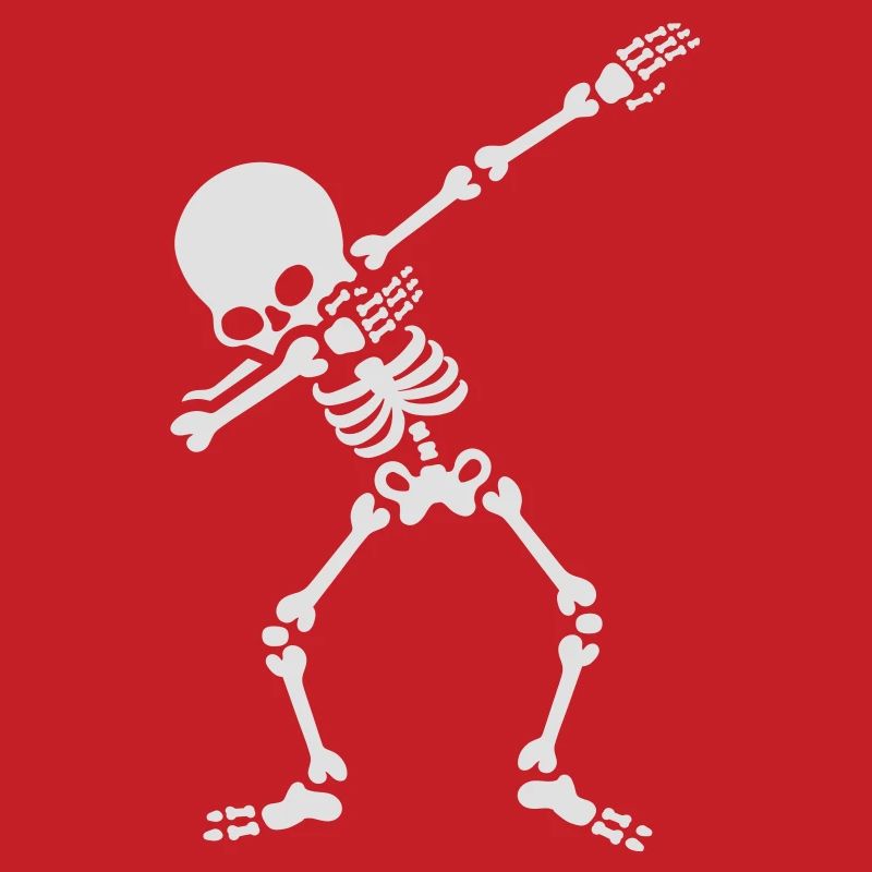 Dabbing skeleton dab dance Halloween
