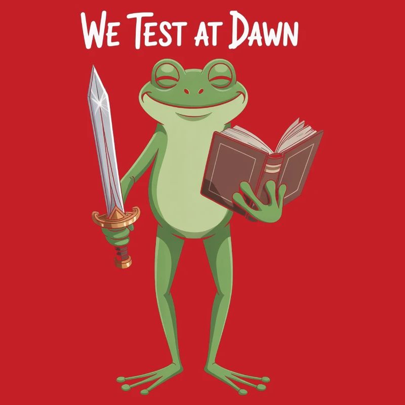 Dawn Test Frog: Sword & Book