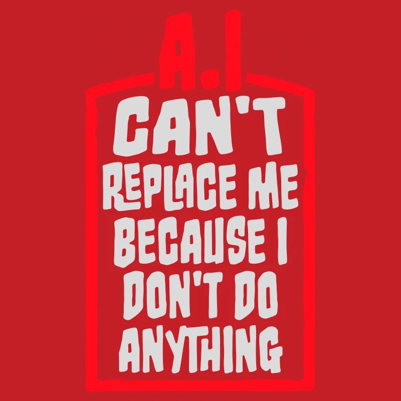 AI Can't Replace Me I Don't Do Anything Humor Joke