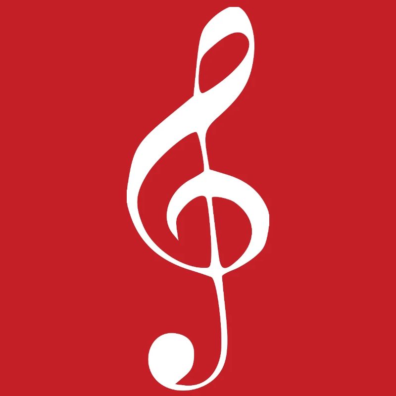 Note de clé de musique note note blanche