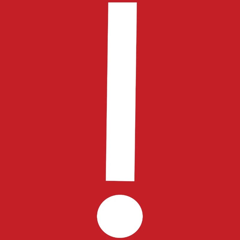 Modèle de modèle de point d’exclamation Modèle