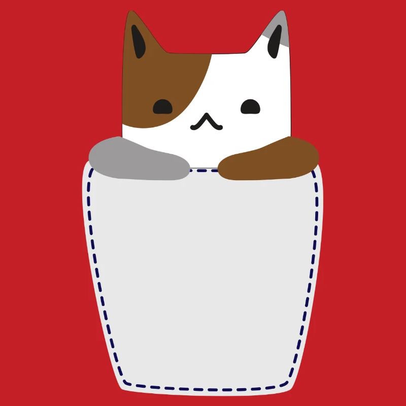 Brusttasche mit Katze
