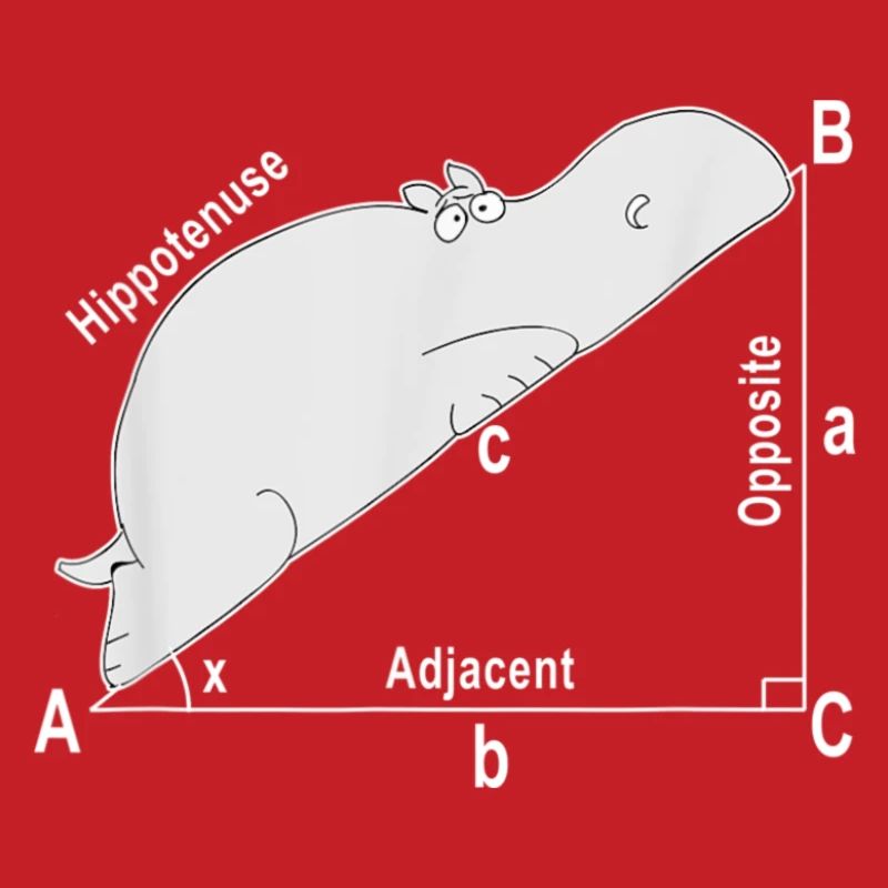 Hippo Math Math Chemise drôle drôle de professeur