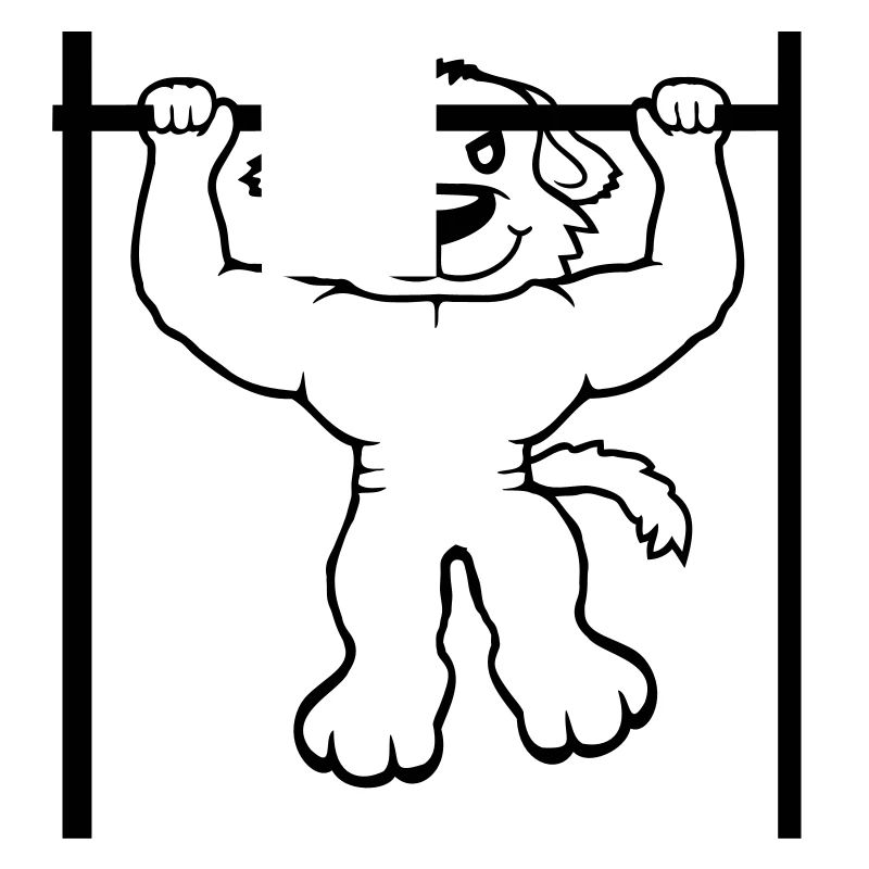 Dog Pull-ups Bar Muscles Gym Pull-Up Bar