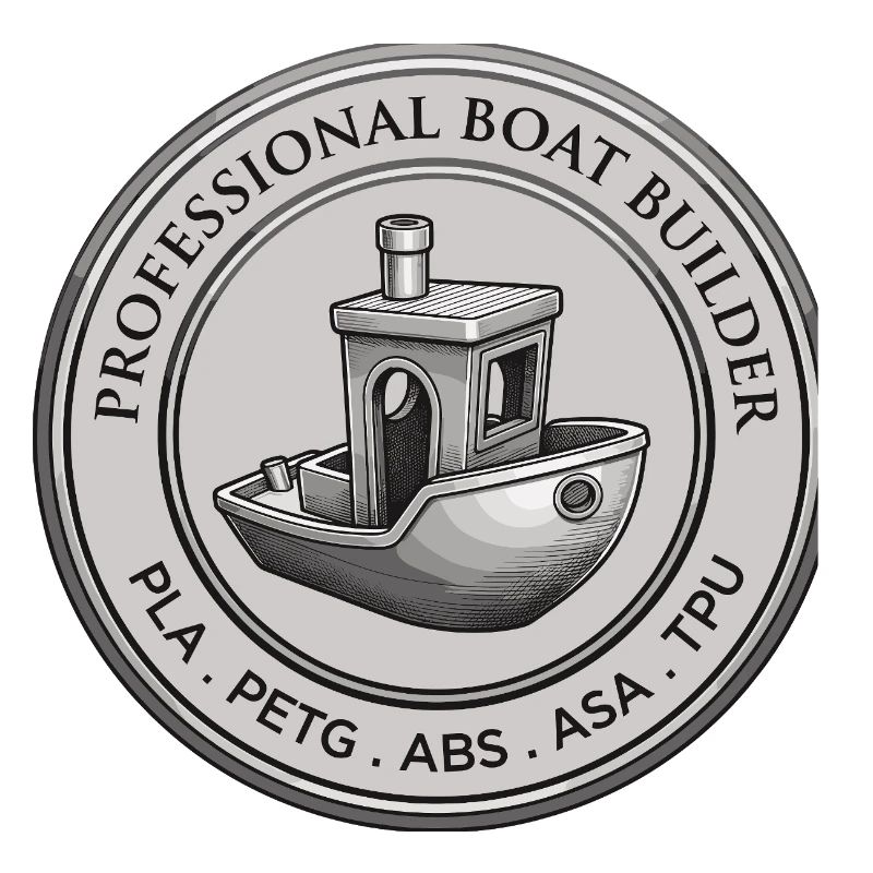 Constructeur professionnel de bateaux – Emblème d’impression 3D