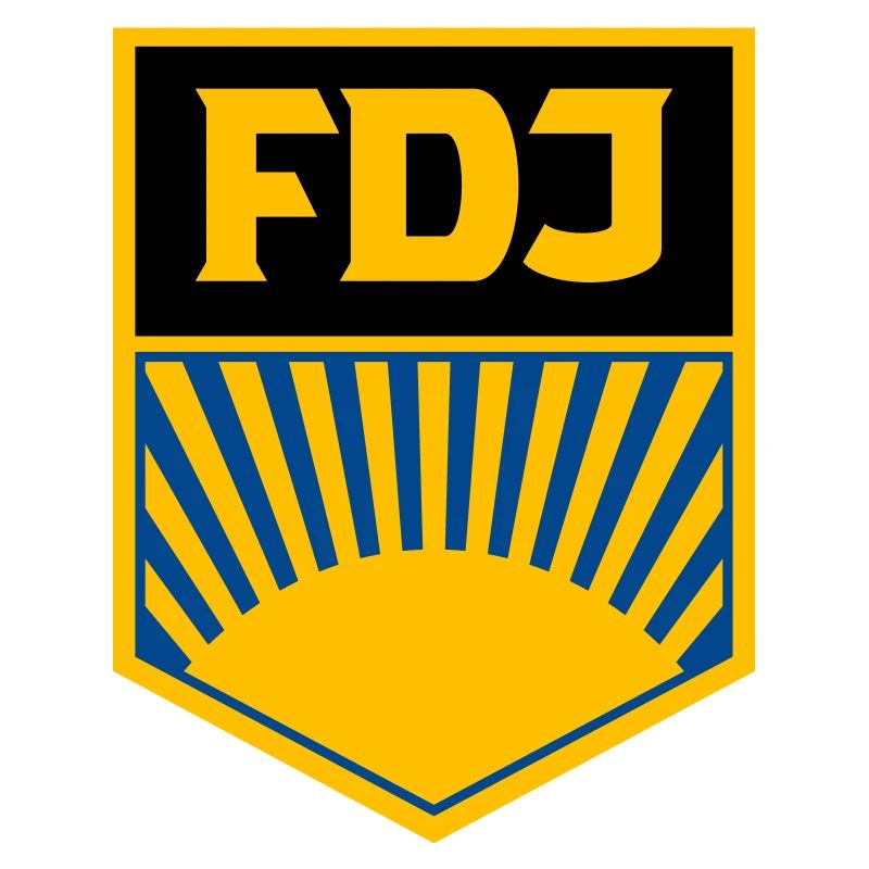 FDJ - Freie Deutsche Jugend (eckig, dreifarbig)
