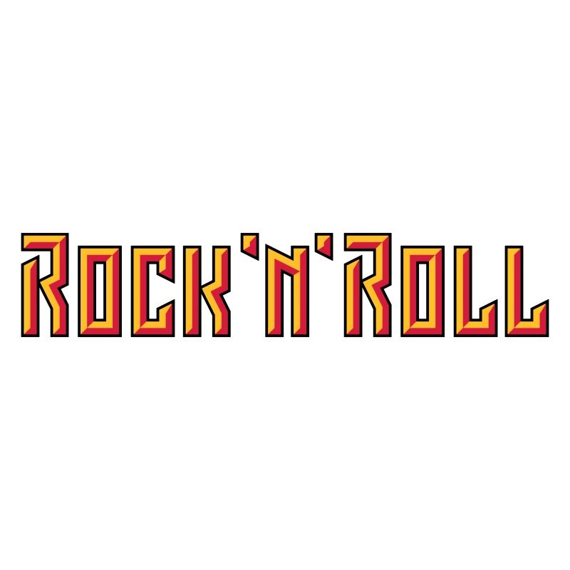 Lettrage Rock 'n' Roll (3D / 3C)