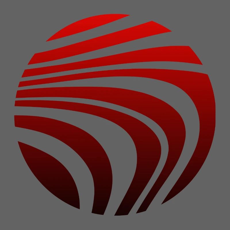 Psychedelic Pattern Red Black Gradient