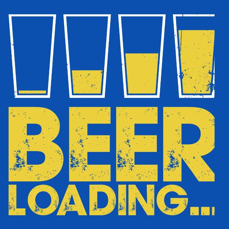 Beer Loading Distressed Typography