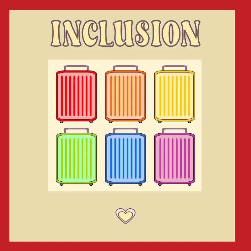 Inclusion Diversit Pride Fiert Suitcase