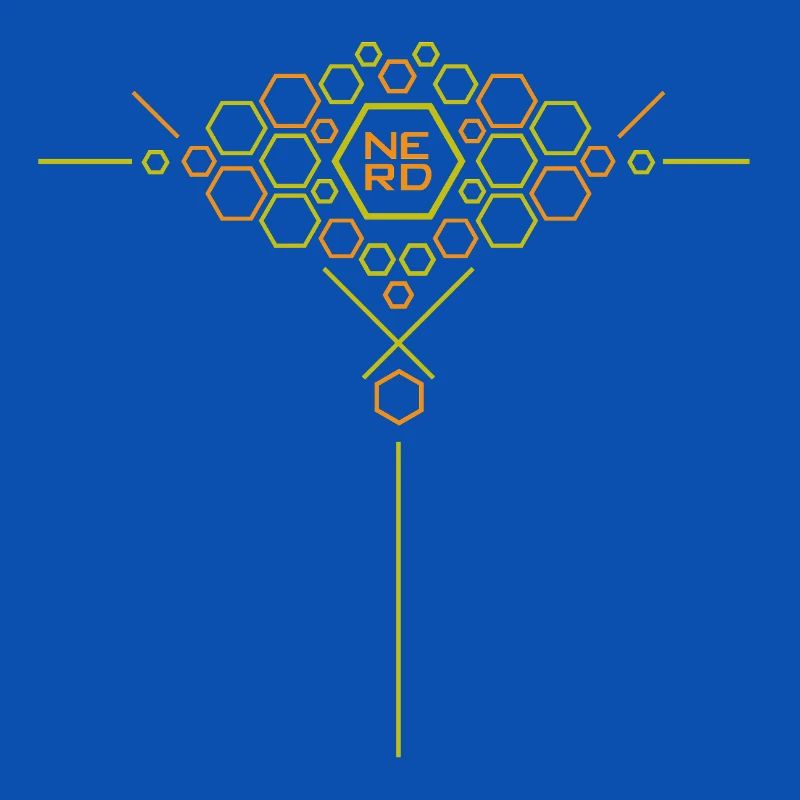 Nerd Hex Pattern Gradient
