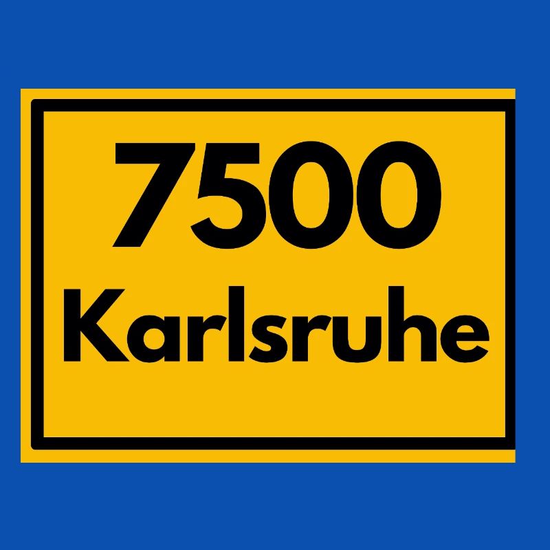 OLD POSTCODE ZIP CODE 7500 KARLSRUHE FÄCHERSTADT