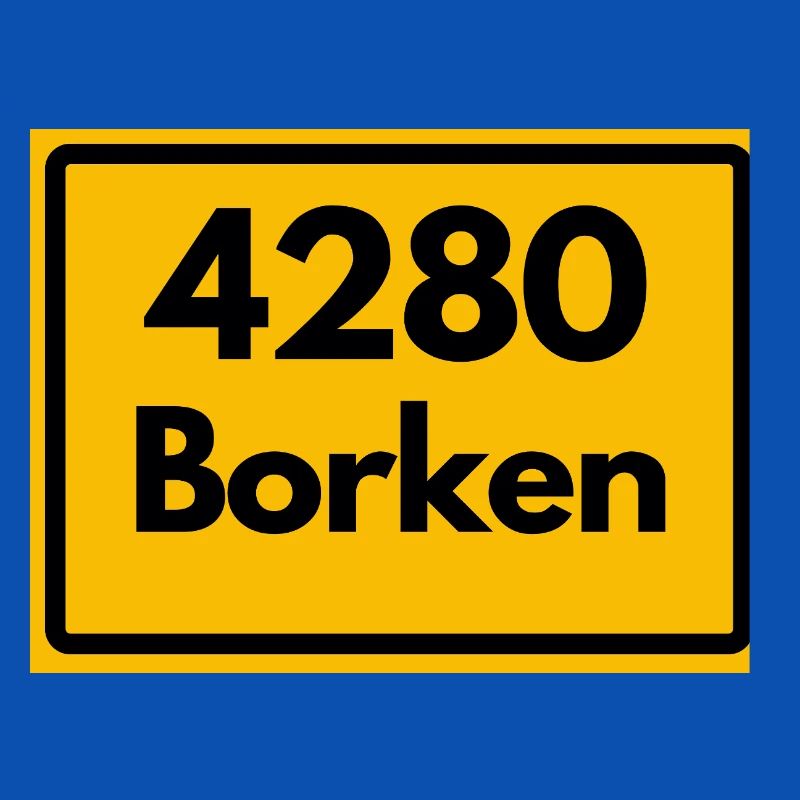 OLD POSTCODE POSTCODE RETRO 4280 BORKEN FÜNFTÜRME