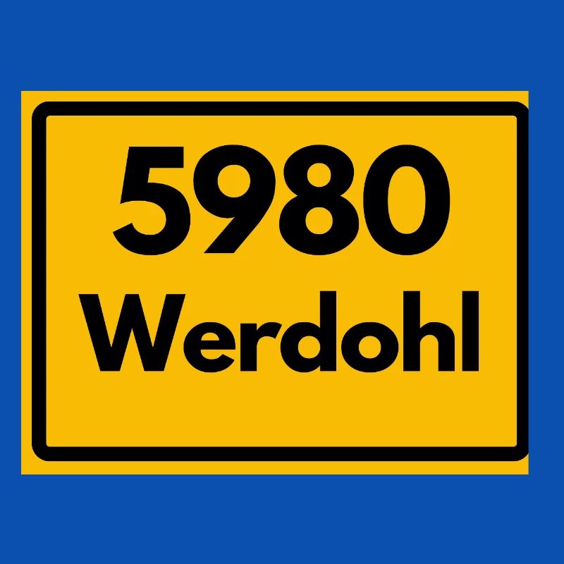 ANCIEN CODE POSTAL RÉTRO 5980 WERDOHL HEIMAT