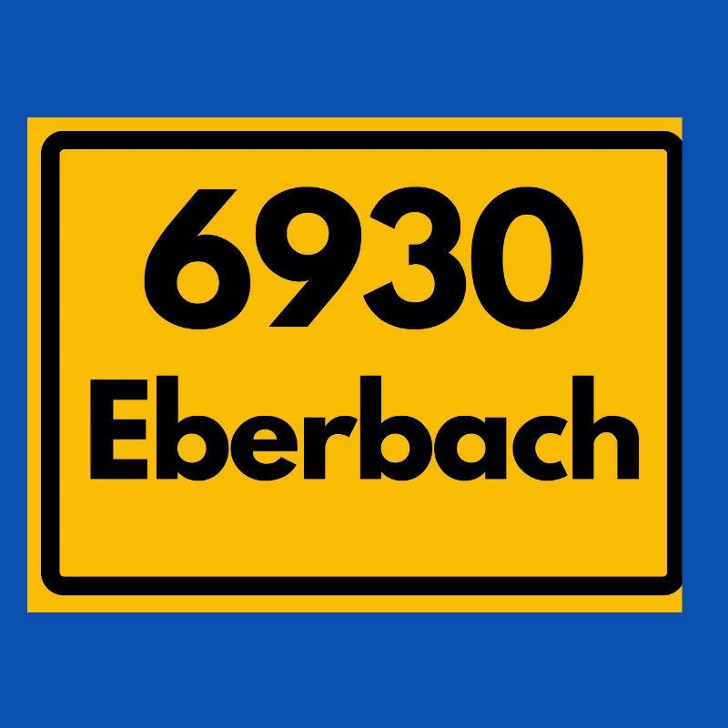 OLD POSTCODE POSTCODE RETRO 6930 EBERBACH HEIMAT