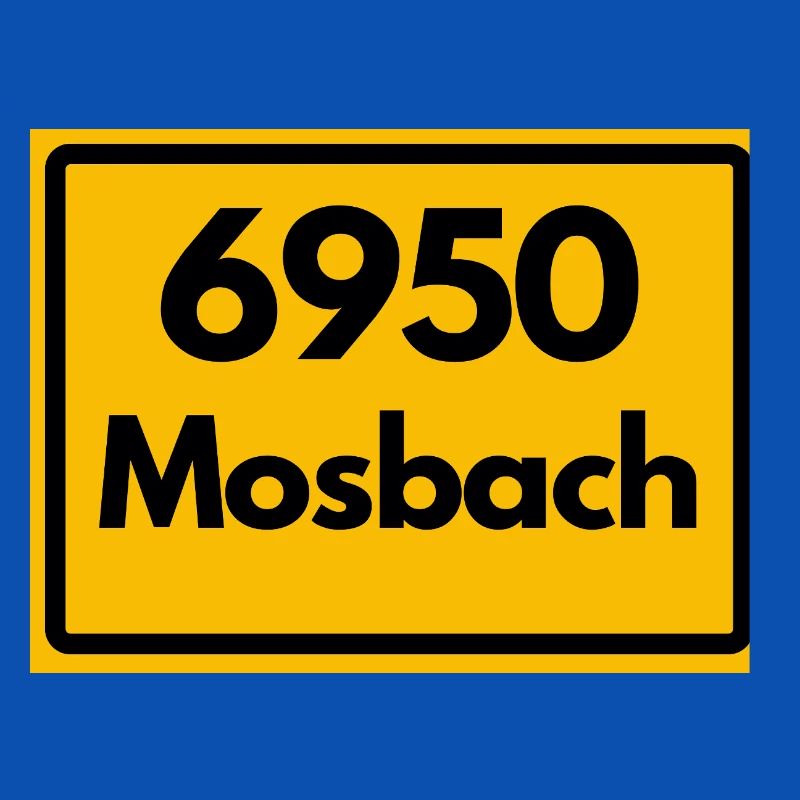 OLD POSTCODE POSTCODE RETRO 6950 MOSBACH HEIMAT BW