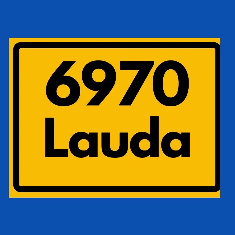 OLD POSTCODE ZIP CODE RETRO 6970 LAUDA HEIMATSTOLZ