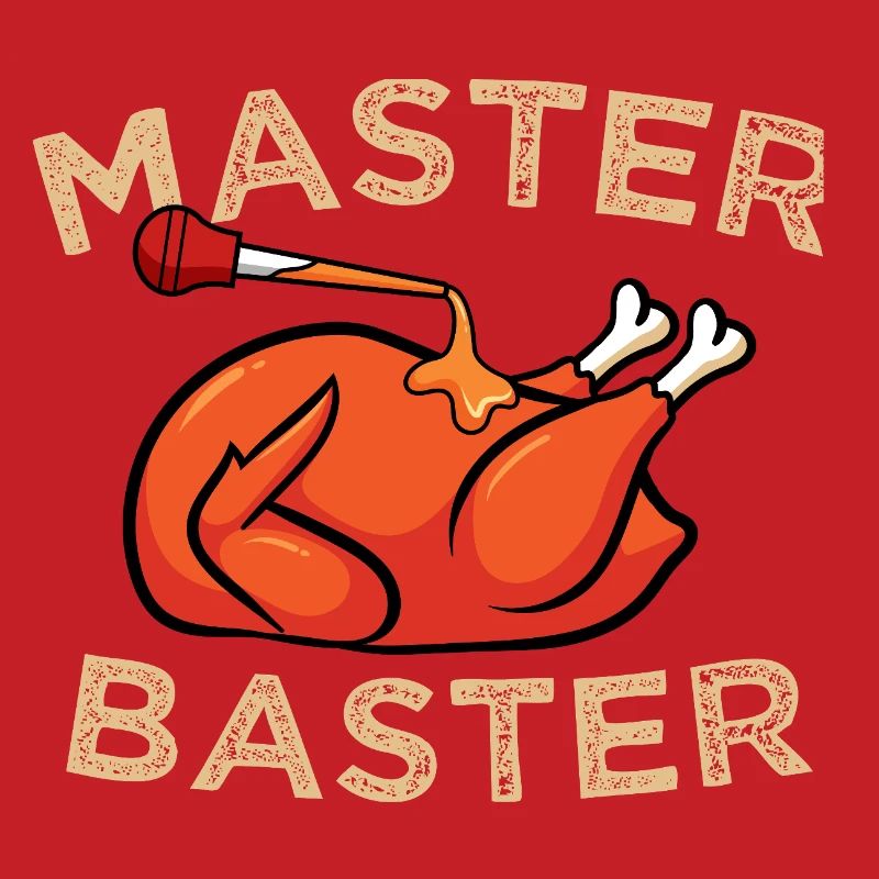 Master Baster Graphique drôle de cuisine BBQ Dinde