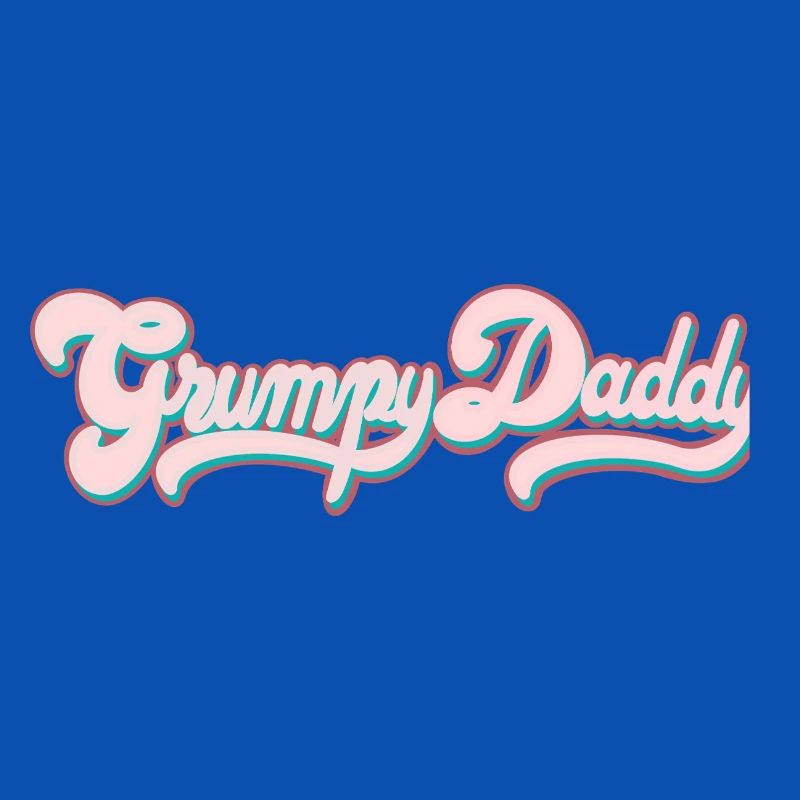 Grumpy Daddy Script rétro - Soutien-gorge de sport couleur