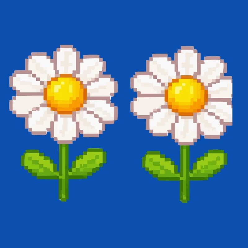 Fleurs doubles Pixel Daisy