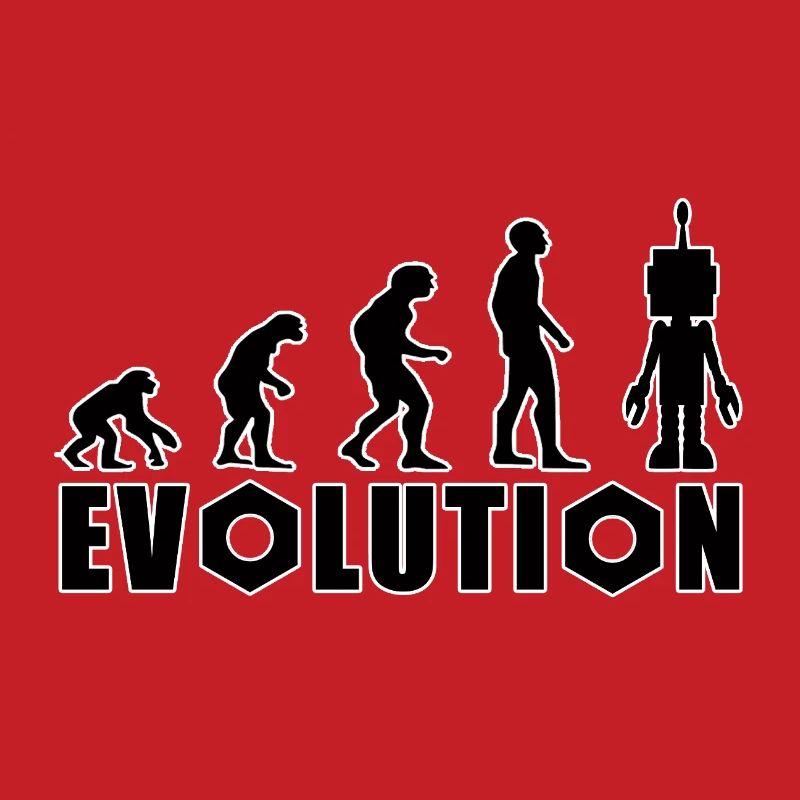 Evolution von Mensch zu Android