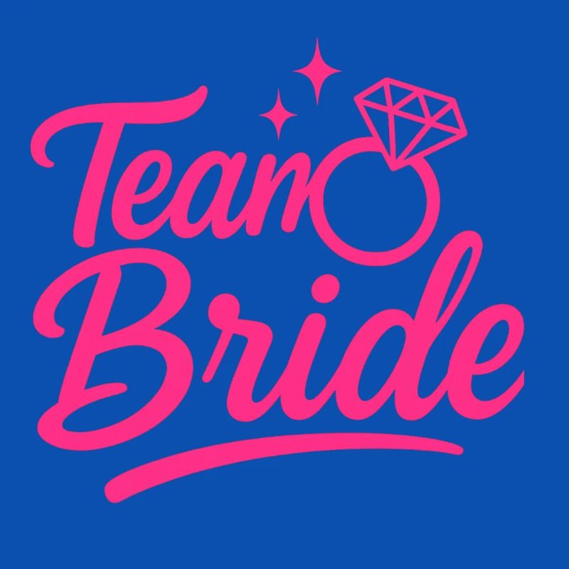 Team Bride Pink Ring Script