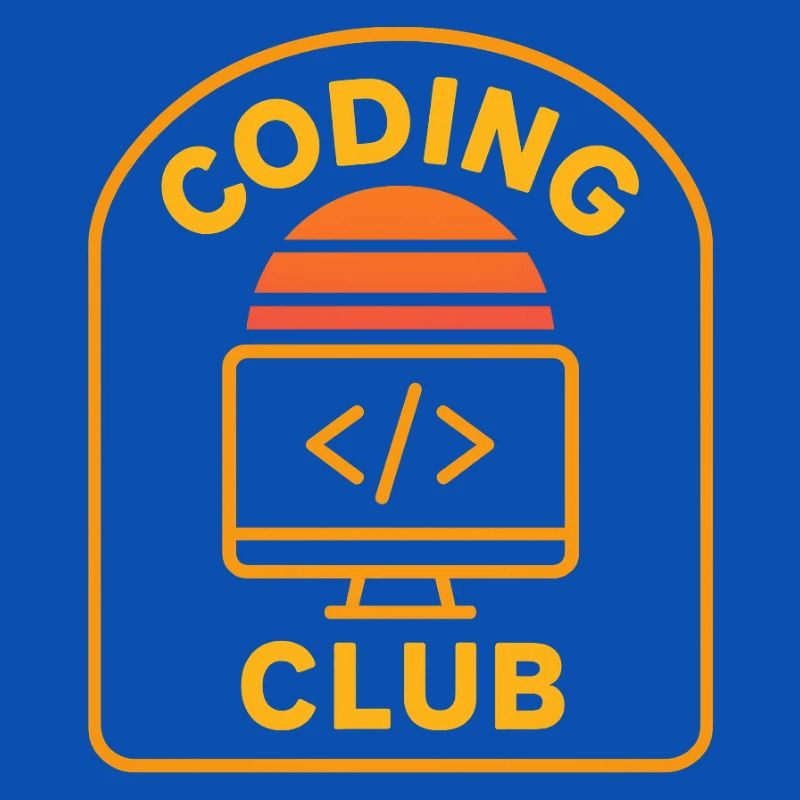 Coding Club Retro Sunrise Design