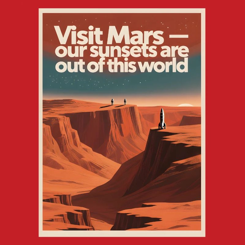 Visiter Mars | Tournée spatiale rétro