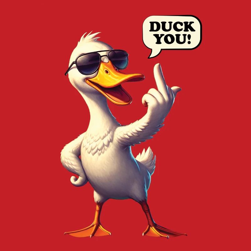 Funny Comic "DuckYou" Duck