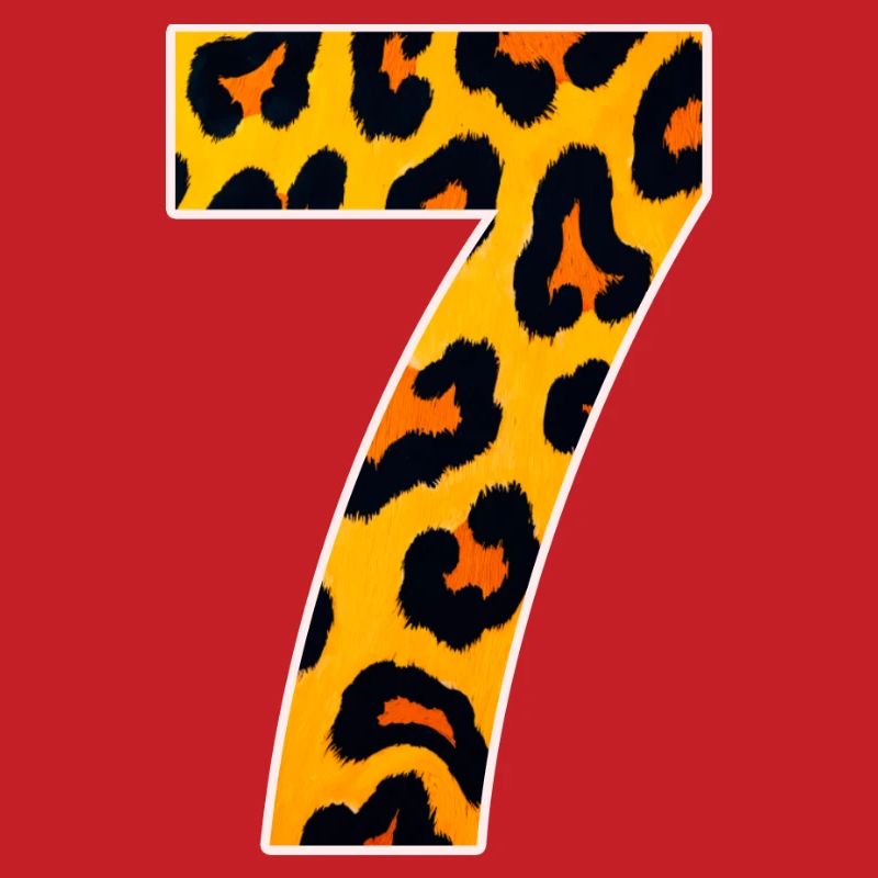 Leopard 7 Neon Pattern