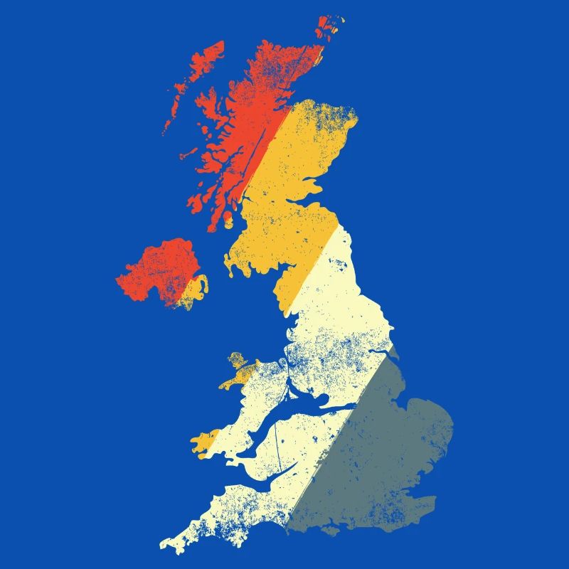 UK Map Prism Gradient