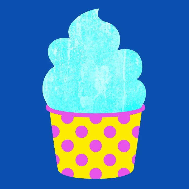 Eis Softeis Eiscreme Punkte Dots Sommer Pastell