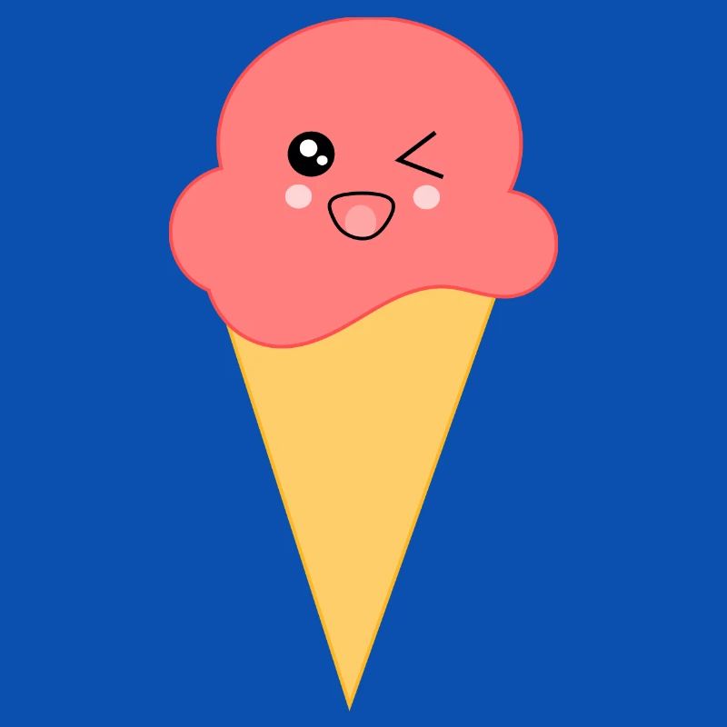 Eis Eiscreme Erdbeereis