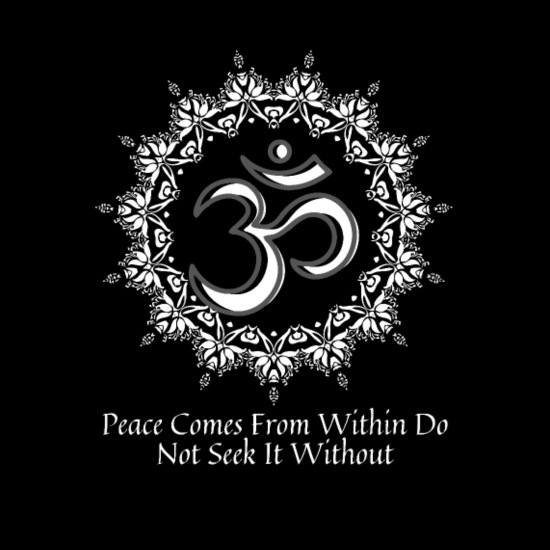 Buddha Quote, Peace comes from within Om symbol' Maternity T-Shirt |  Spreadshirt