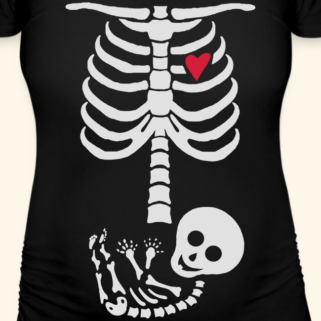 Baby Skelett Schwangerschafts Shirt
