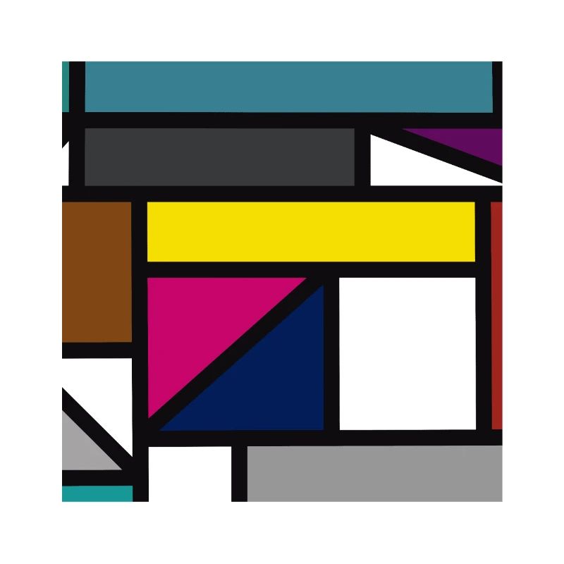 Disegno di forma geometrica colorata