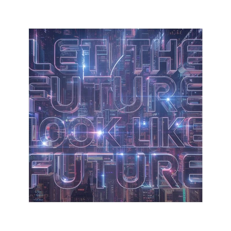 Neon Future Typography