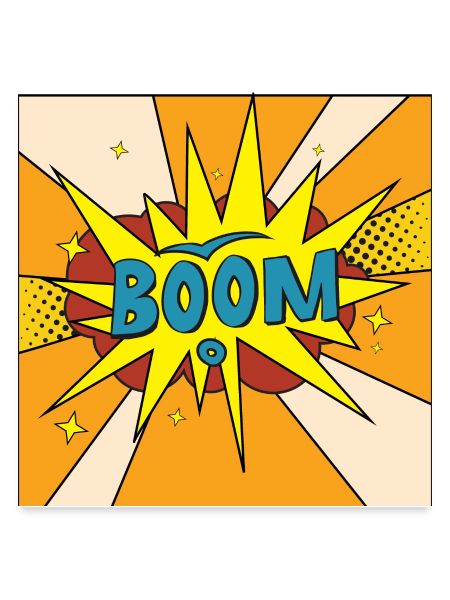 Boom Comic Explosion Stil