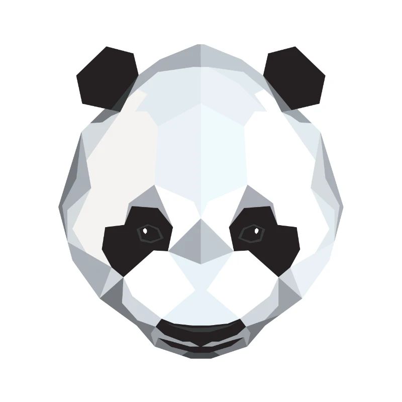 Conception de polygone de panda