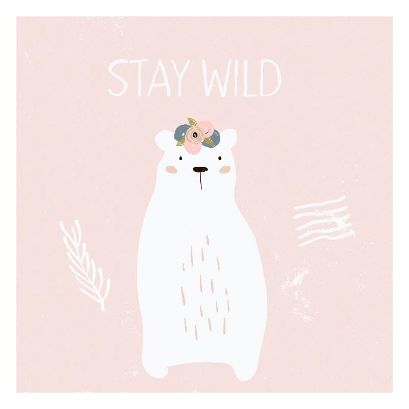 Waldfreunde - Eisbär auf Rosa